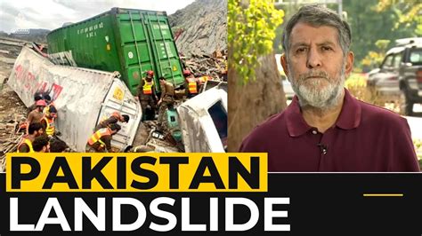 Massive landslide buries trucks in northwest Pakistan
